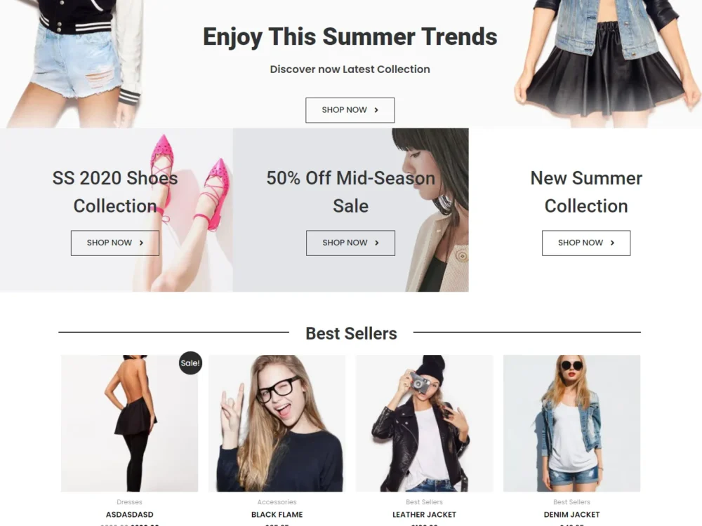 Ecommerce Elementor Template Kit