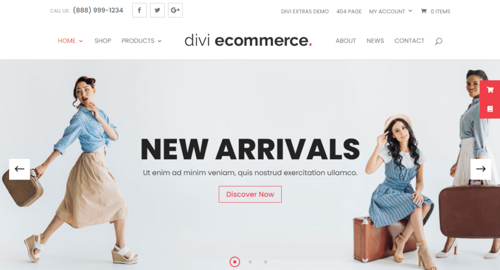 The Divi Ecommerce child theme