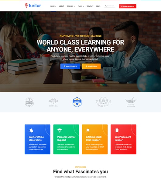 Turitor Elementor Template Kit