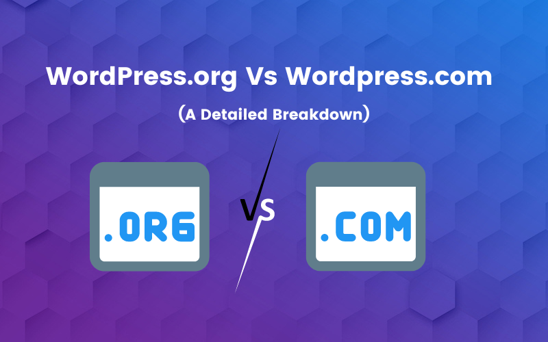 WordPress.org Vs Wordpress.com