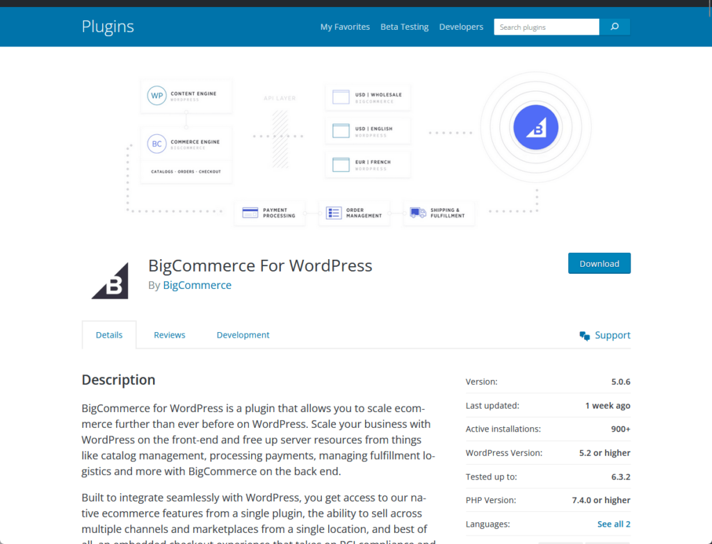 BigCommerce For WordPress